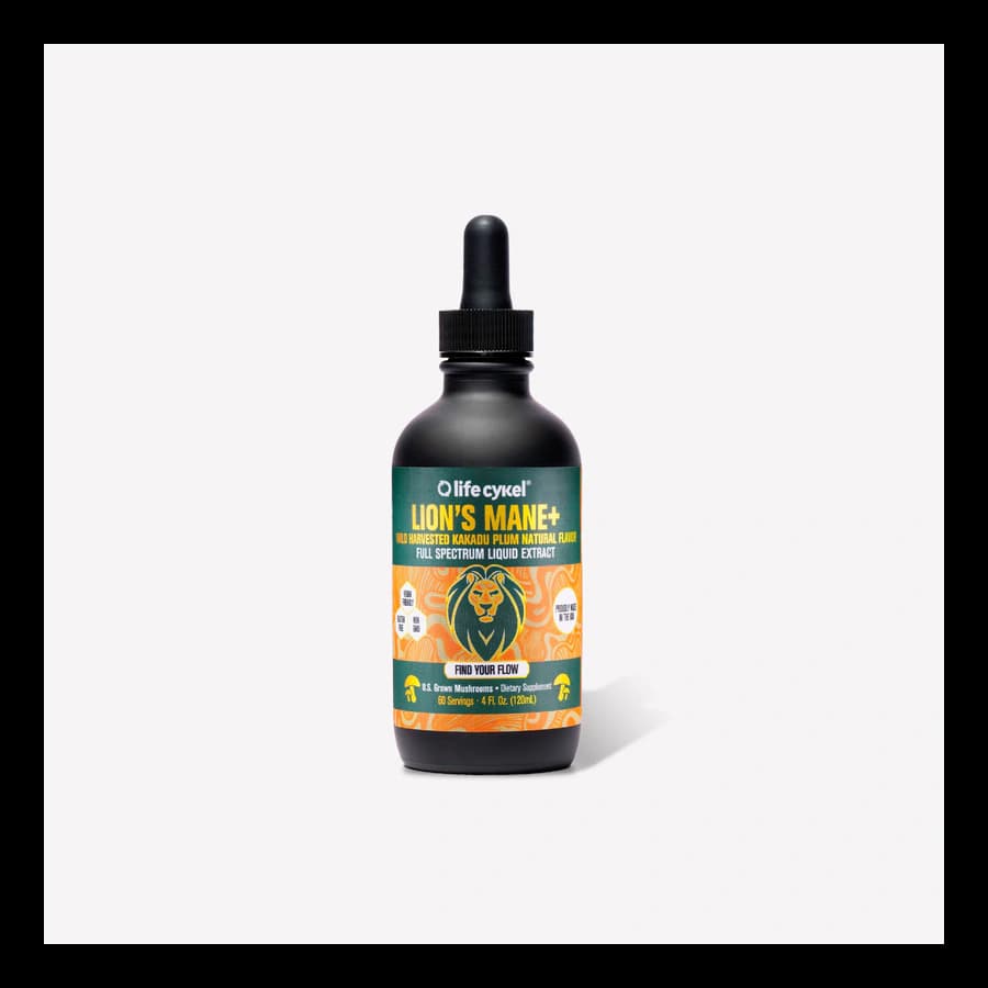 Lifecykel Lion's Mane+ liquid double extract bottle