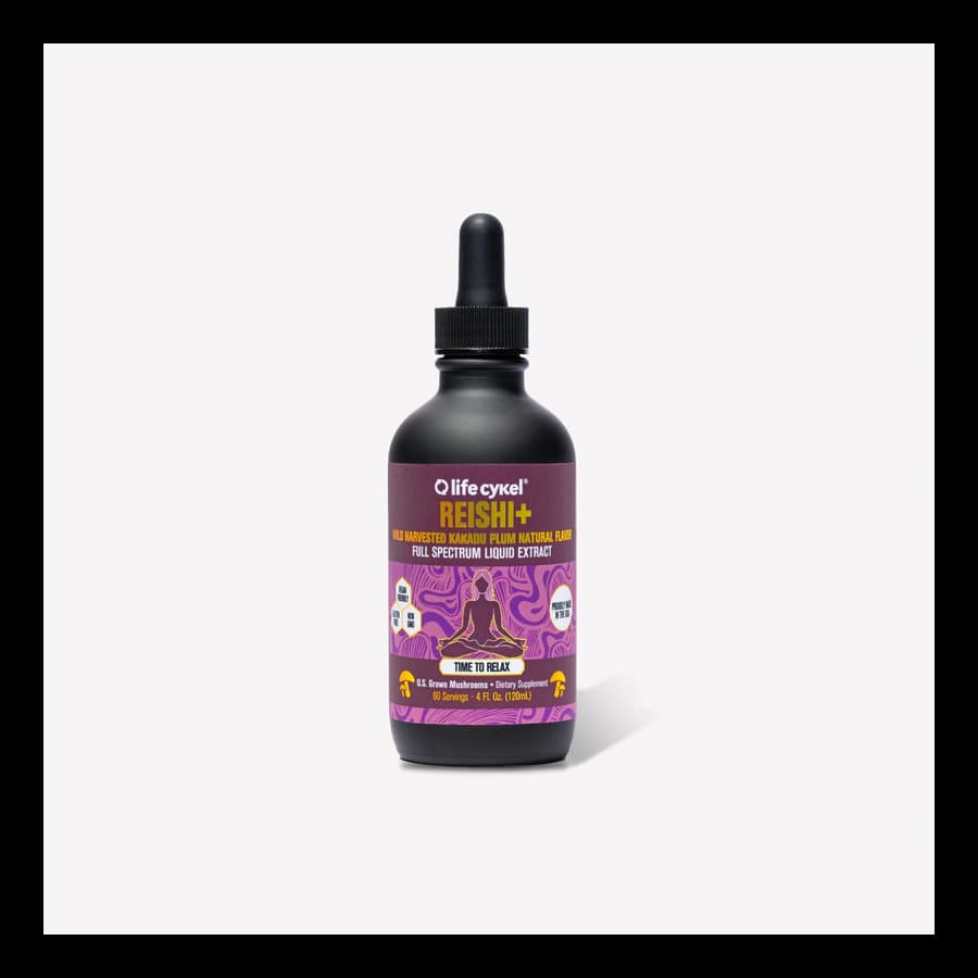 Lifecykel Reishi+ liquid double extract bottle