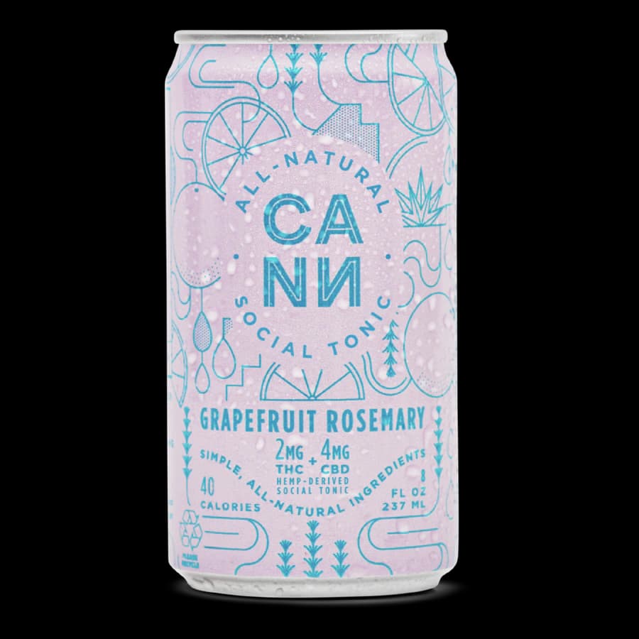 Cann Grapefruit Rosemary social tonic can