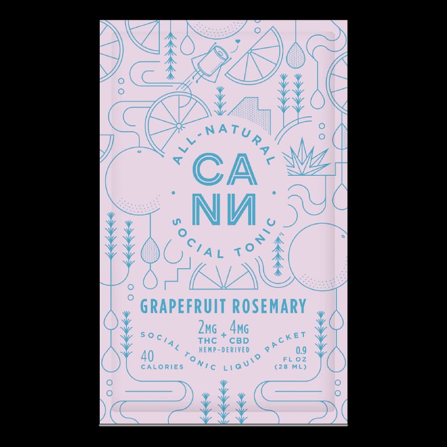 Cann Roadie Grapefruit Rosemary liquid drink-mix packet