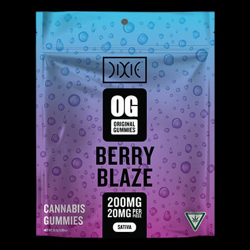 Berry Blaze Gummies packaging from Dixie